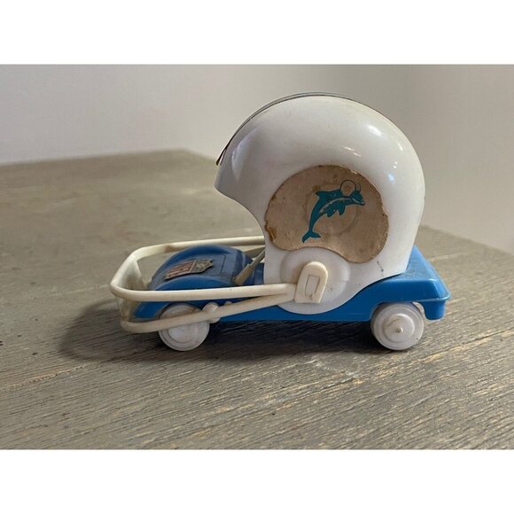 Vintage 1970s Miami Dolphins NFL Football Helmet Buggy Cart Car - Picture 1 of 5